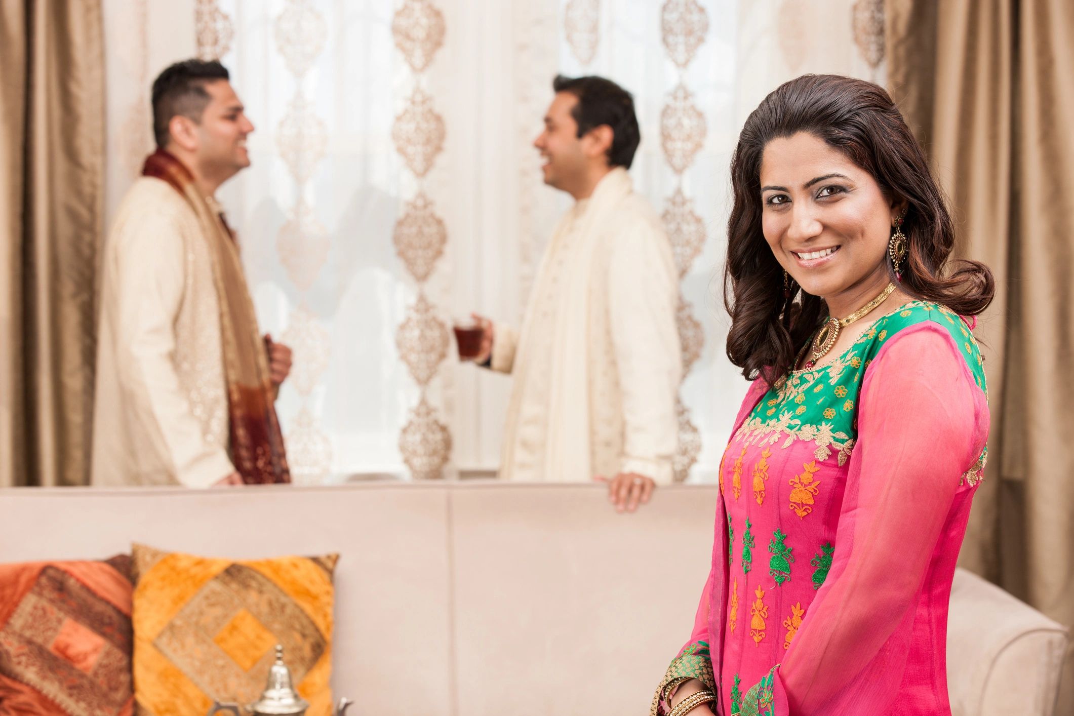 happy hotel guest India